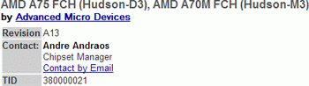 AMD USB 3.0 hudson
